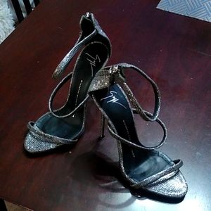Giuseppe Zanotti  Silver Metallic 5in Heels